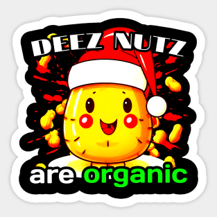 Deez Nuts Organic Sticker